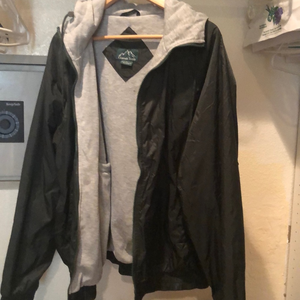 Dark green hooded jacket